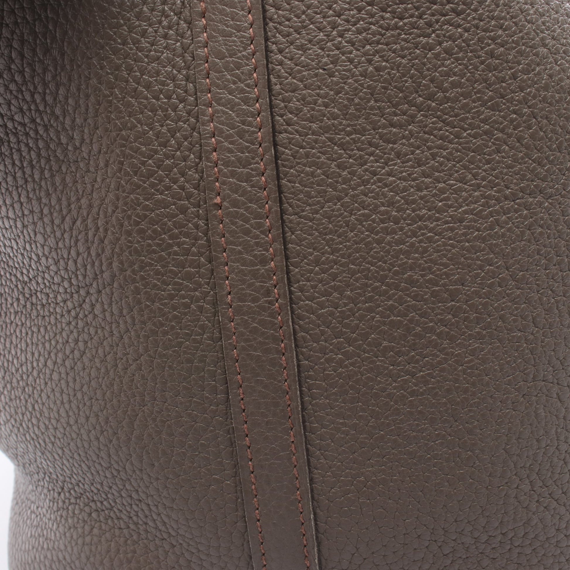 ピコタンロックMM エタン ハンドバッグ トリヨンクレマンス グレー シルバー金具 C刻印 エルメス バッグ HERMES