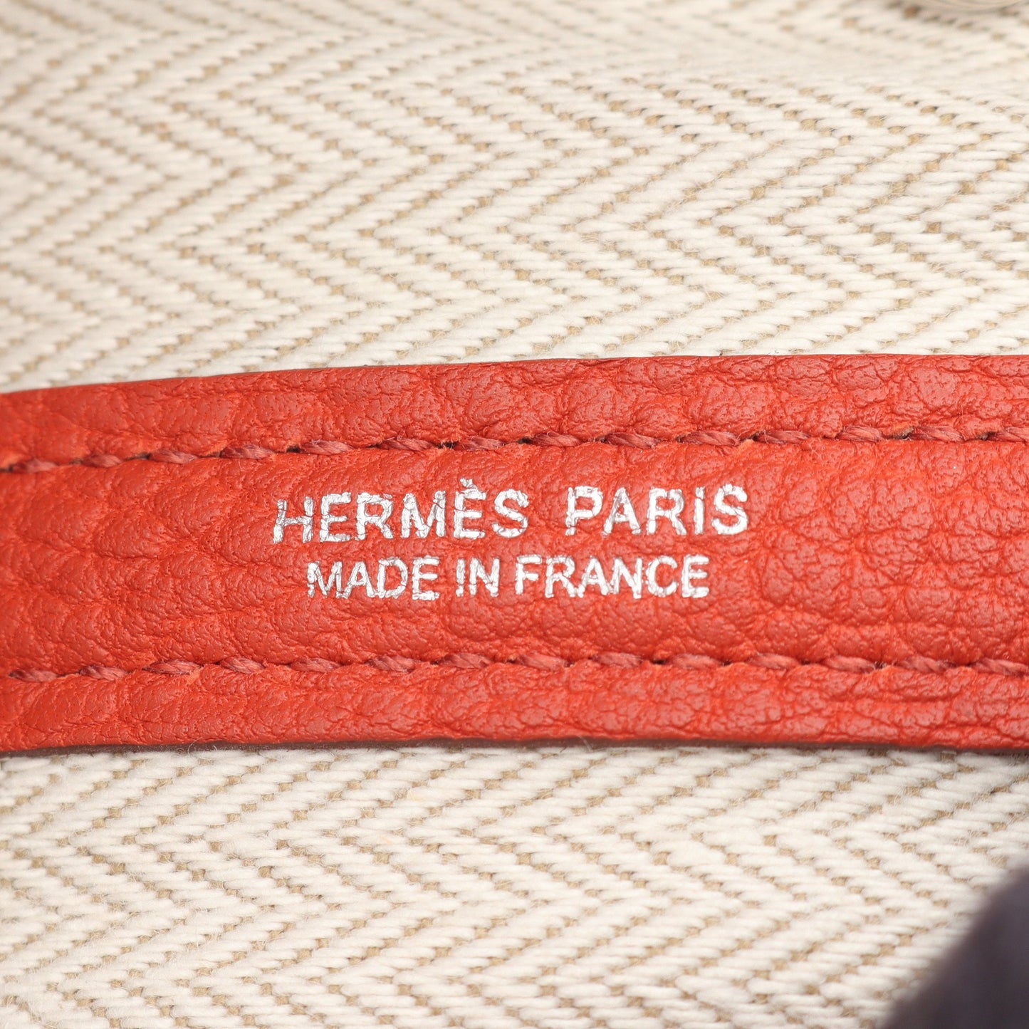 ガーデンパーティTPM ハンドバッグ トートバッグ ネゴンダ オレンジブラウン シルバー金具 U刻印 エルメス バッグ HERMES