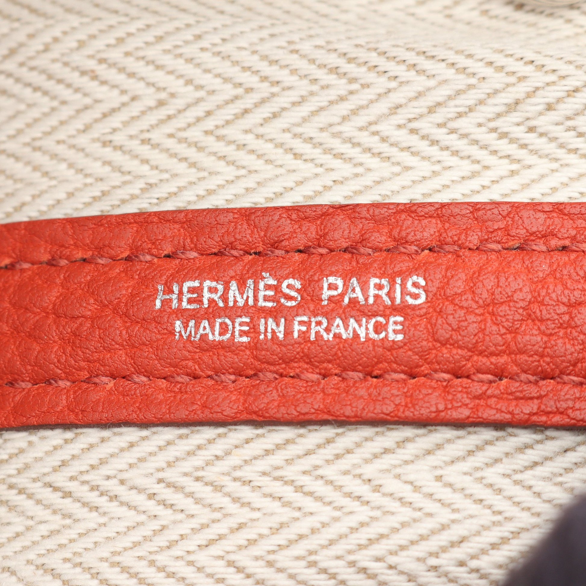 ガーデンパーティTPM ハンドバッグ トートバッグ ネゴンダ オレンジブラウン シルバー金具 U刻印 エルメス バッグ HERMES