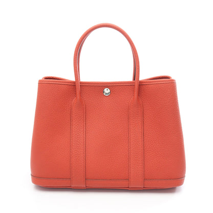 ガーデンパーティTPM ハンドバッグ トートバッグ ネゴンダ オレンジブラウン シルバー金具 U刻印 エルメス バッグ HERMES