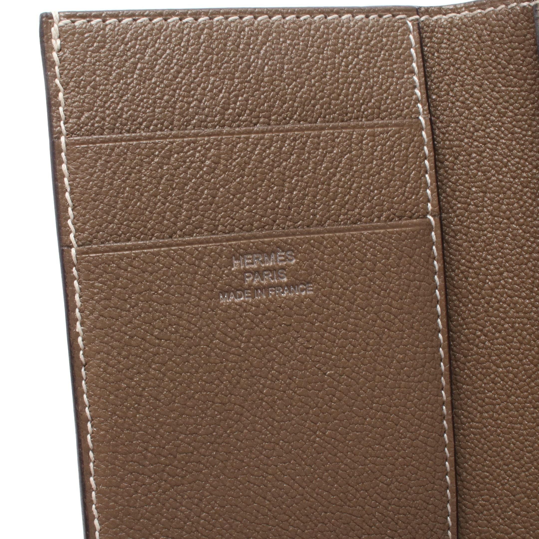 エルメス ベアン コンビネ 三つ折り財布 エトゥープ シェーブル HERMES ベアンコンビネ エトゥープ 三つ折り財布 シェーブル グレーブラウン