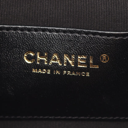 マトラッセ チェーンショルダーバッグ ラムスキン ブラック ゴールド金具 シャネル バッグ CHANEL
