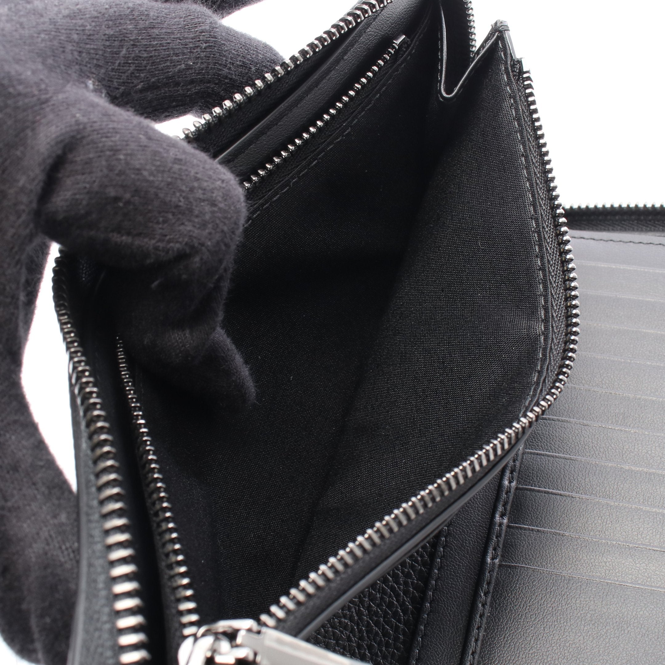 バーティカル ロング ジップウォレット ラウンドファスナー長財布