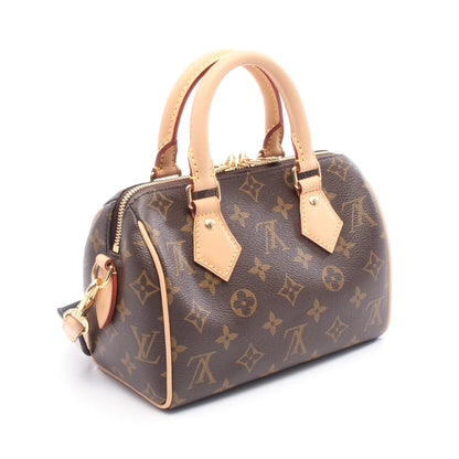 スピーディ バンドリエール20 モノグラム ハンドバッグ PVC レザー ブラウン 2WAY ルイヴィトン バッグ LOUIS VUITTON