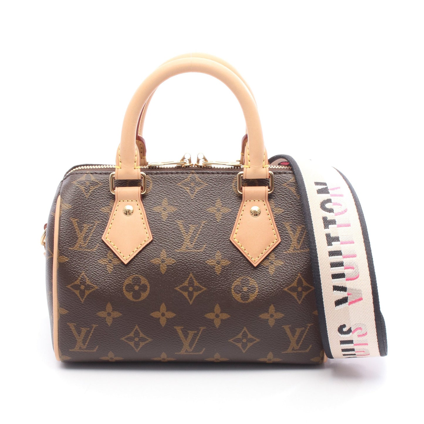 スピーディ バンドリエール20 モノグラム ハンドバッグ PVC レザー ブラウン 2WAY ルイヴィトン バッグ LOUIS VUITTON