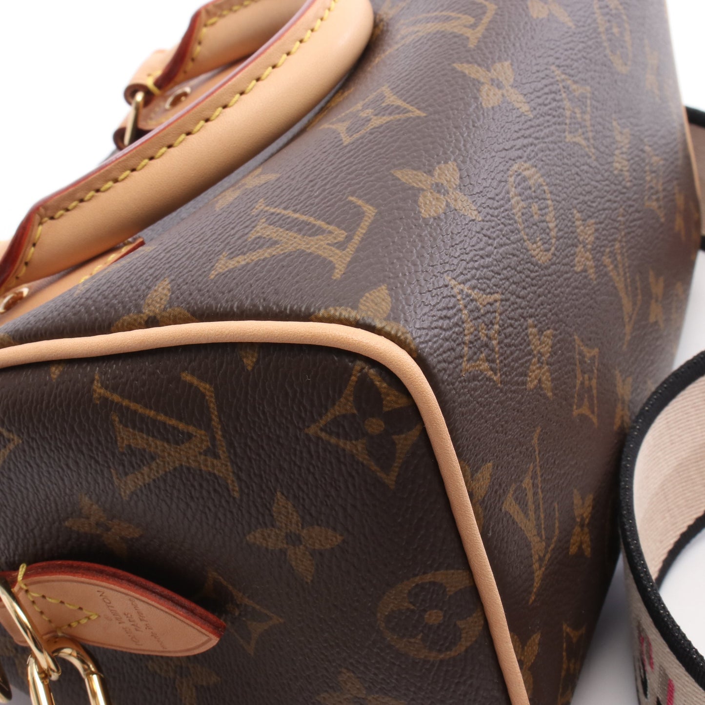 スピーディ バンドリエール20 モノグラム ハンドバッグ PVC レザー ブラウン 2WAY ルイヴィトン バッグ LOUIS VUITTON