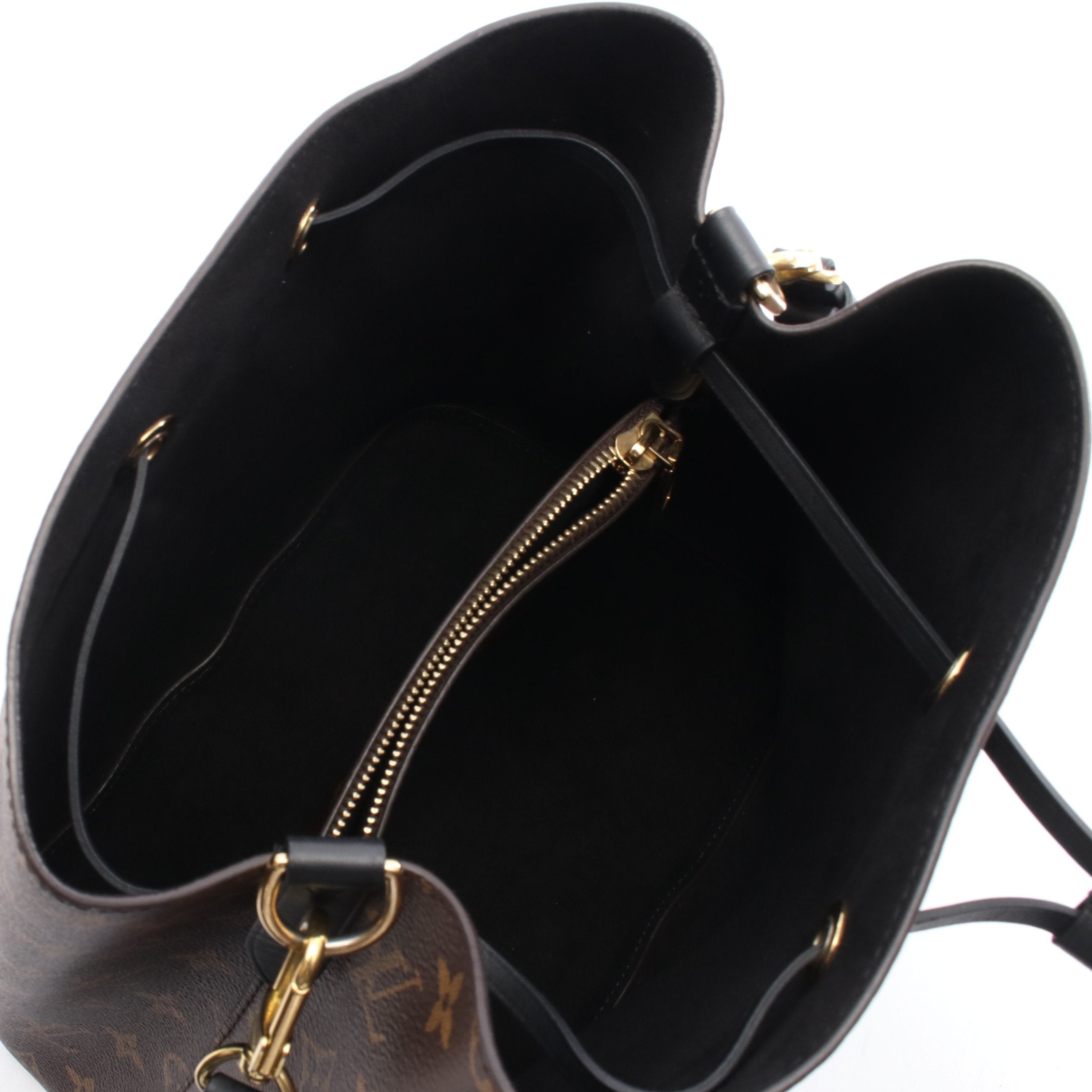 ネオノエ モノグラム ノワール ショルダーバッグ PVC レザー ブラウン