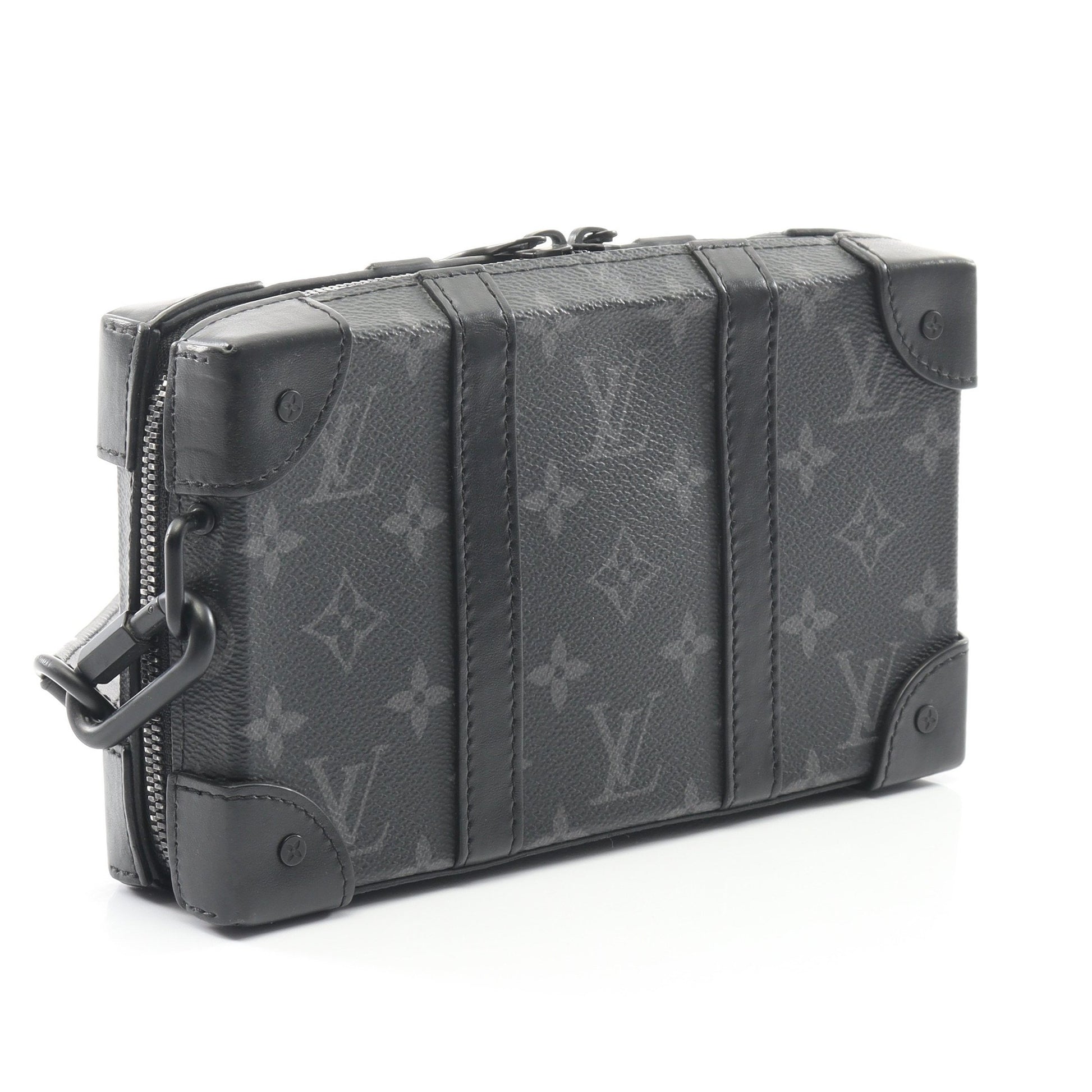 ソフトトランク ウォレット モノグラムエクリプス ショルダーウォレット PVC レザー ブラック ルイヴィトン バッグ LOUIS VUITTON
