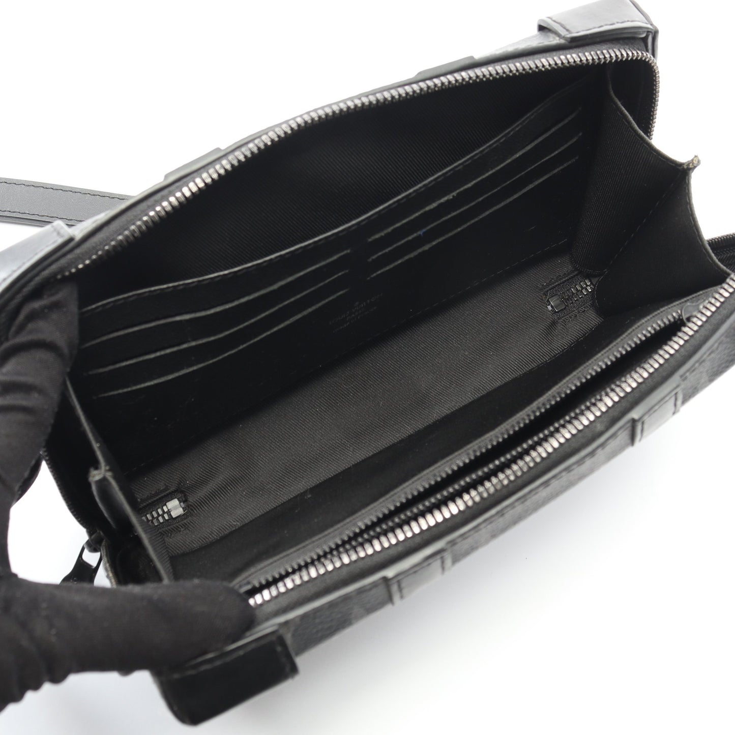 ソフトトランク ウォレット モノグラムエクリプス ショルダーウォレット PVC レザー ブラック ルイヴィトン バッグ LOUIS VUITTON