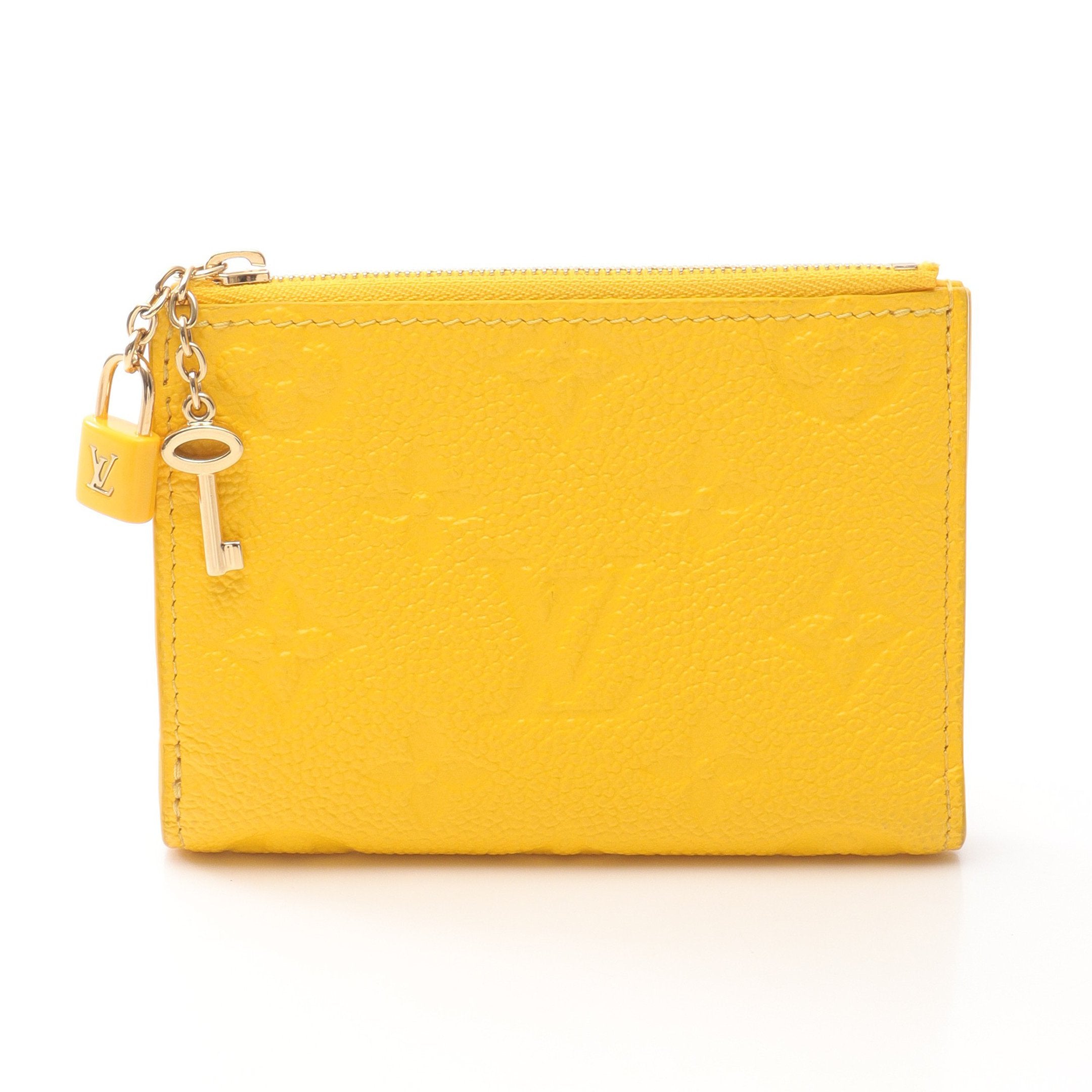 ポルトフォイユ リサ モノグラムアンプラント ギンコイエロー 二つ折り