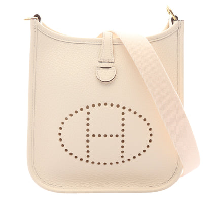 エヴリンTPM アマゾン ナタ ショルダーバッグ トリヨンクレマンス アイボリー シルバー金具 K刻印 エルメス バッグ HERMES