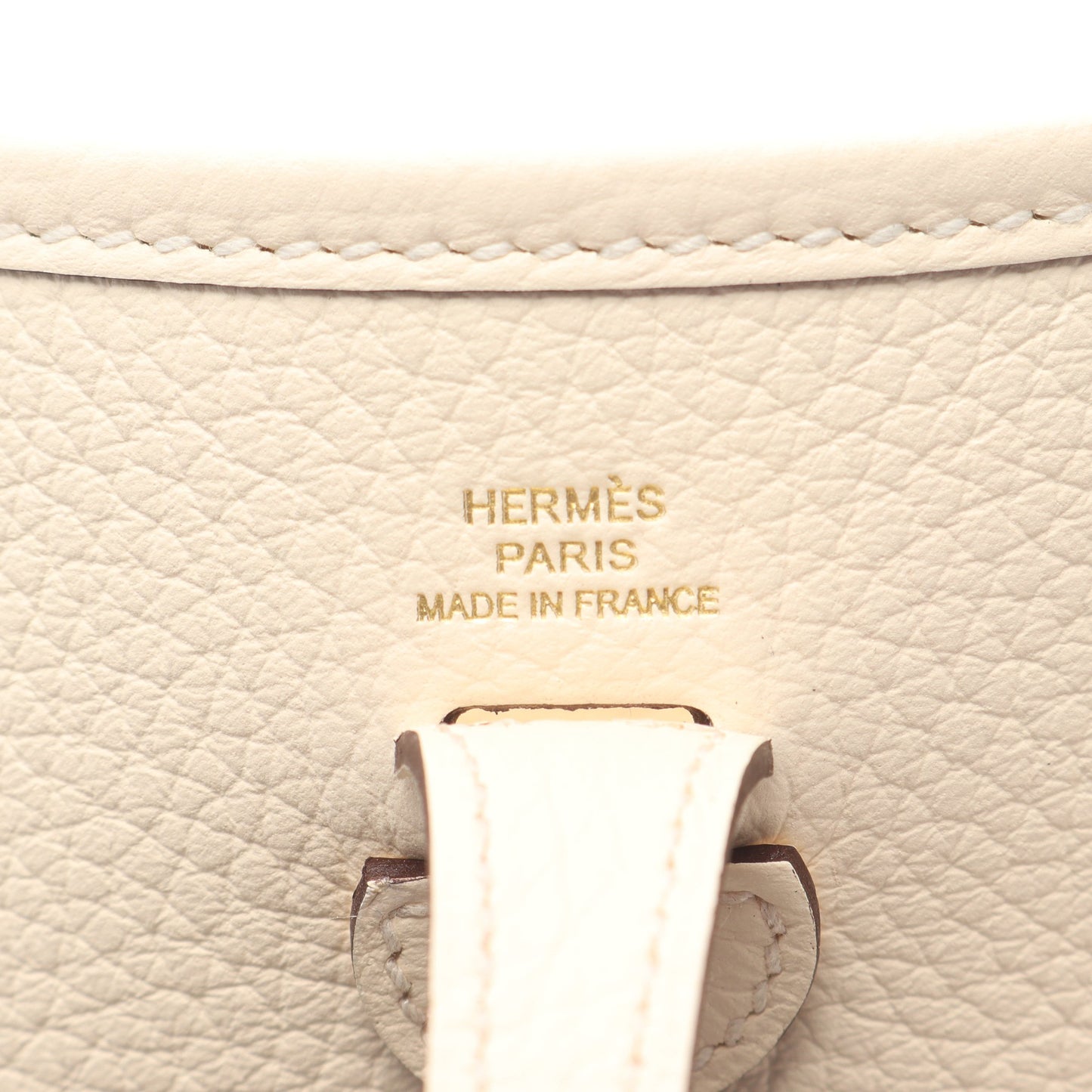 エヴリンTPM アマゾン ナタ ショルダーバッグ トリヨンクレマンス アイボリー シルバー金具 K刻印 エルメス バッグ HERMES