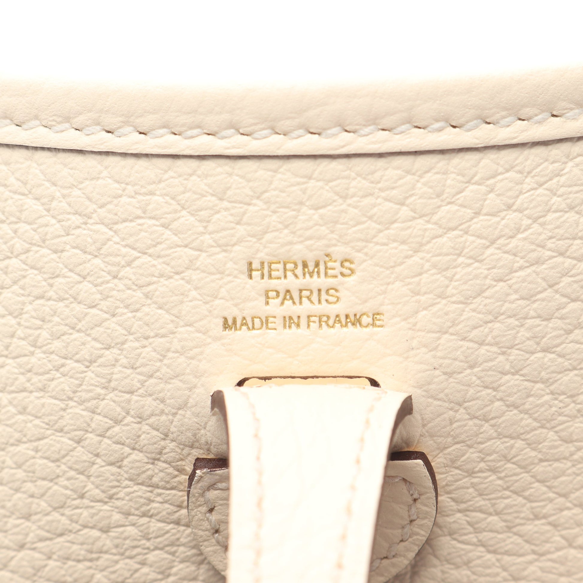 エヴリンTPM アマゾン ナタ ショルダーバッグ トリヨンクレマンス アイボリー シルバー金具 K刻印 エルメス バッグ HERMES