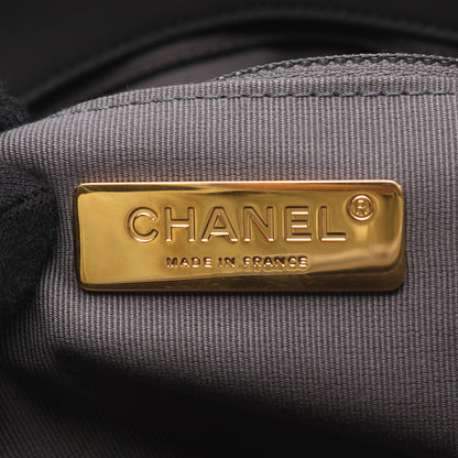 19 ディズヌフ マトラッセ チェーンショルダーバッグ ラムスキン グレー コンビ金具 2WAY シャネル バッグ CHANEL