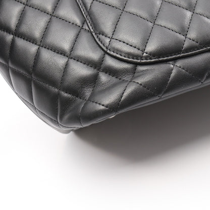 カンボンライン ラージ ショルダーバッグ トートバッグ レザー ブラック シルバー金具 シャネル バッグ CHANEL