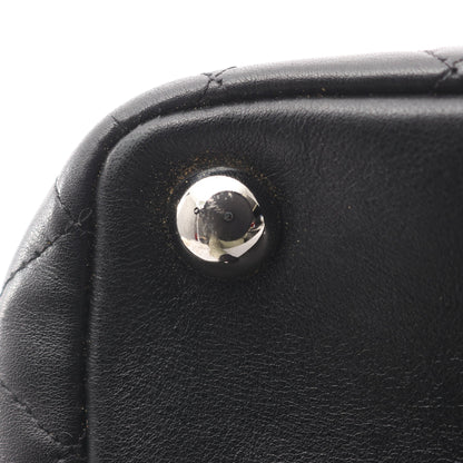 カンボンライン ラージ ショルダーバッグ トートバッグ レザー ブラック シルバー金具 シャネル バッグ CHANEL