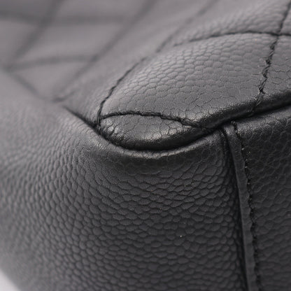 マトラッセ PST チェーンショルダーバッグ チェーントートバッグ キャビアスキン ブラック シルバー金具 シャネル バッグ CHANEL