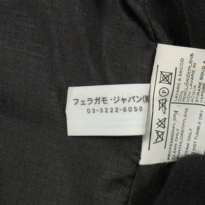キルティングジャケット レオパード シルク イエロー ベージュ 中綿 サルヴァトーレフェラガモ アウター Salvatore Ferragamo