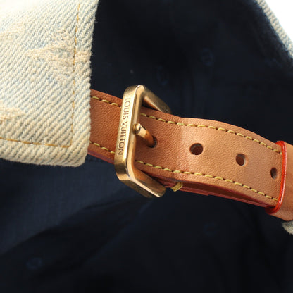 キャスケット モノグラム レガシー キャップ コットン レザー ライトブルー ベージュ ルイヴィトン 財布・小物 LOUIS VUITTON