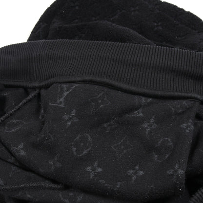 モノグラム ショート パンツ パイル コットン ナイロン ブラック ルイヴィトン ボトムス LOUIS VUITTON