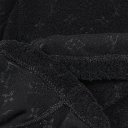 モノグラム ショート パンツ パイル コットン ナイロン ブラック ルイヴィトン ボトムス LOUIS VUITTON
