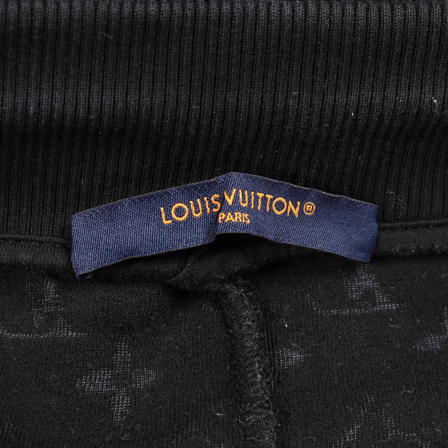 モノグラム ショート パンツ パイル コットン ナイロン ブラック ルイヴィトン ボトムス LOUIS VUITTON