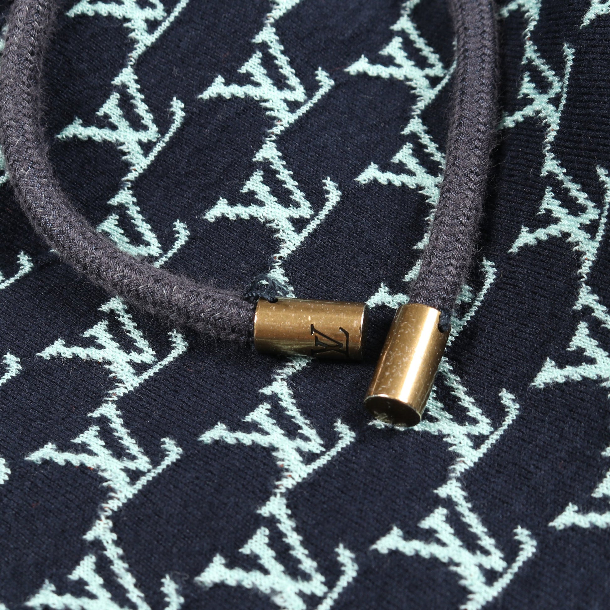 モノグラム ショート パンツ コットン ネイビー ライトブルー ルイヴィトン ボトムス LOUIS VUITTON