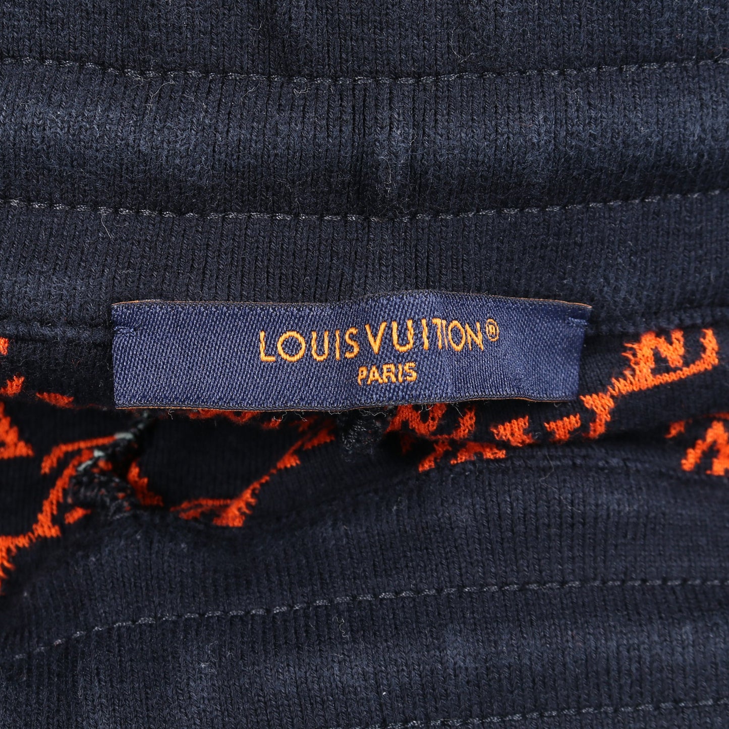 モノグラム ショート パンツ コットン ネイビー ライトブルー ルイヴィトン ボトムス LOUIS VUITTON