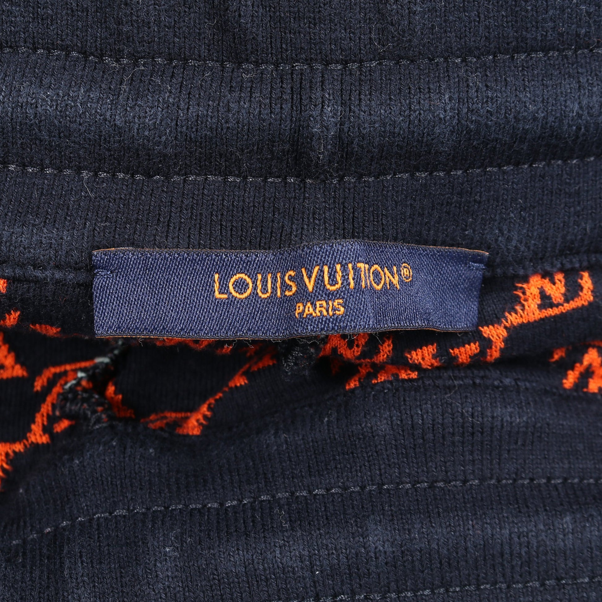 モノグラム ショート パンツ コットン ネイビー ライトブルー ルイヴィトン ボトムス LOUIS VUITTON