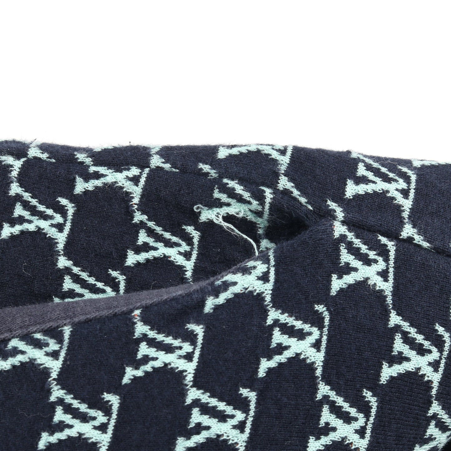 モノグラム ショート パンツ コットン ネイビー ライトブルー ルイヴィトン ボトムス LOUIS VUITTON