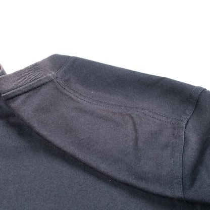 半袖Tシャツ レザーパッチ コットン ネイビー エルメス トップス HERMES