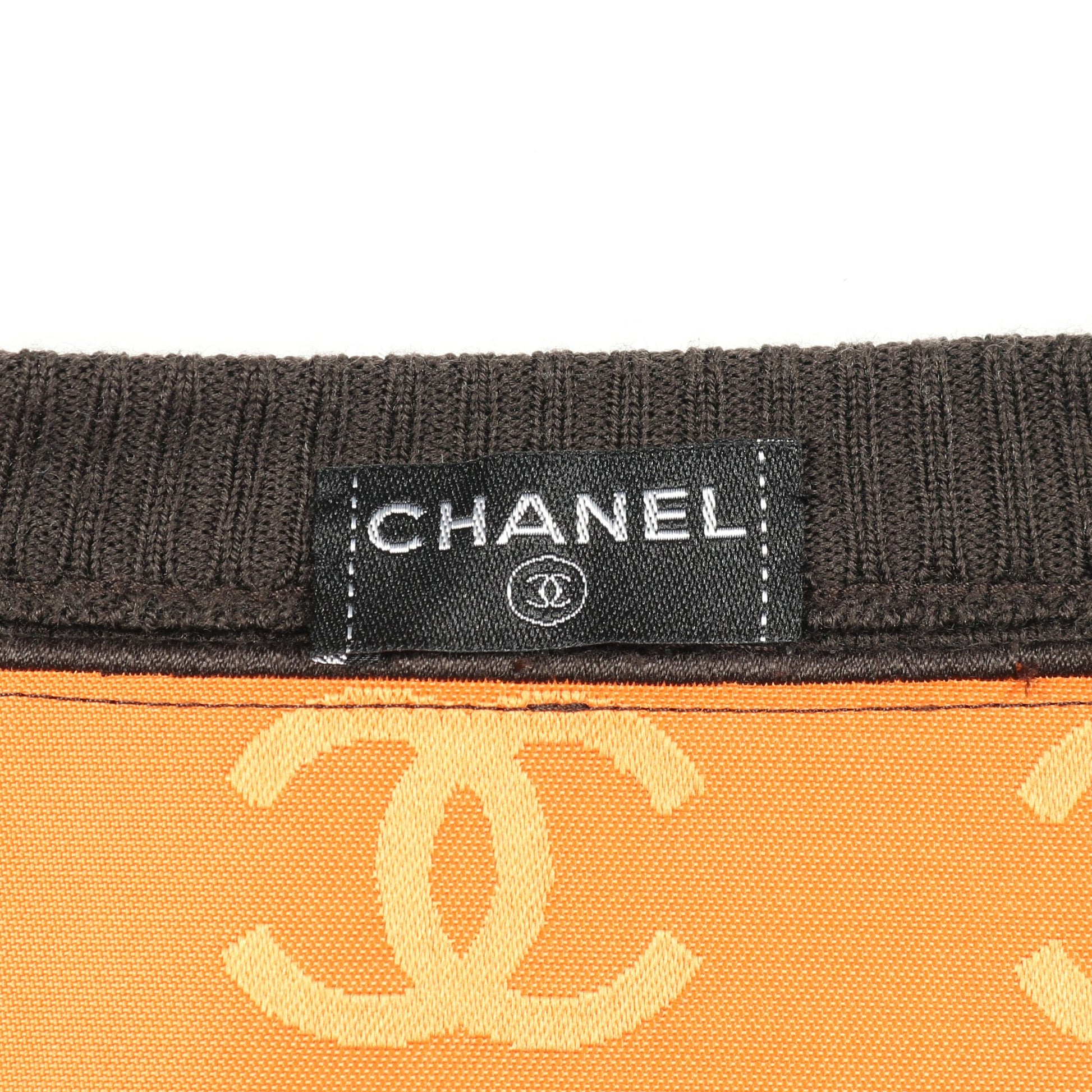 ココマーク ニット ウール ダークブラウン ベージュ シャネル トップス CHANEL
