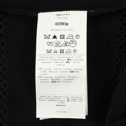 ニットワンピース 半袖 レーヨン ブラック ヴァレンティノ ワンピース VALENTINO