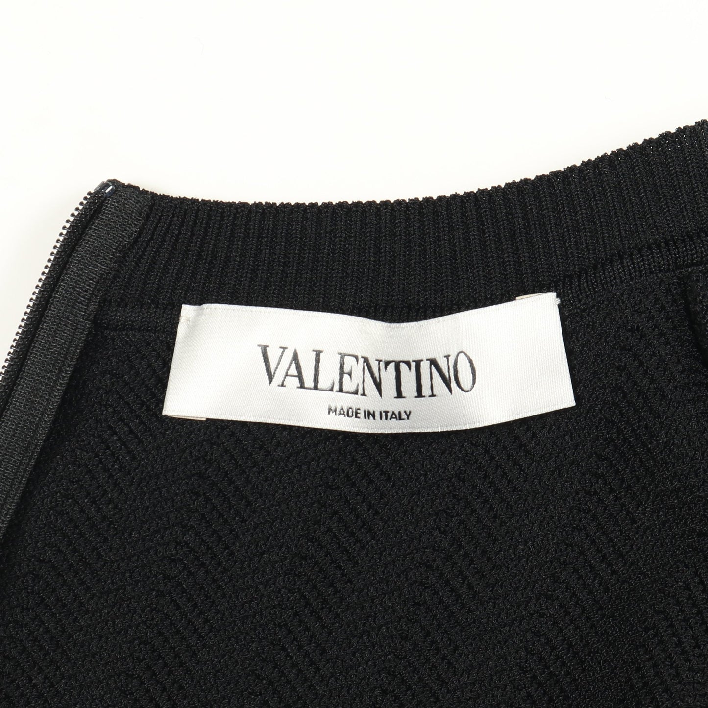 ニットワンピース 半袖 レーヨン ブラック ヴァレンティノ ワンピース VALENTINO