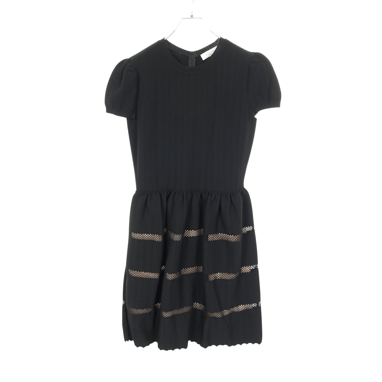 ニットワンピース 半袖 レーヨン ブラック ヴァレンティノ ワンピース VALENTINO