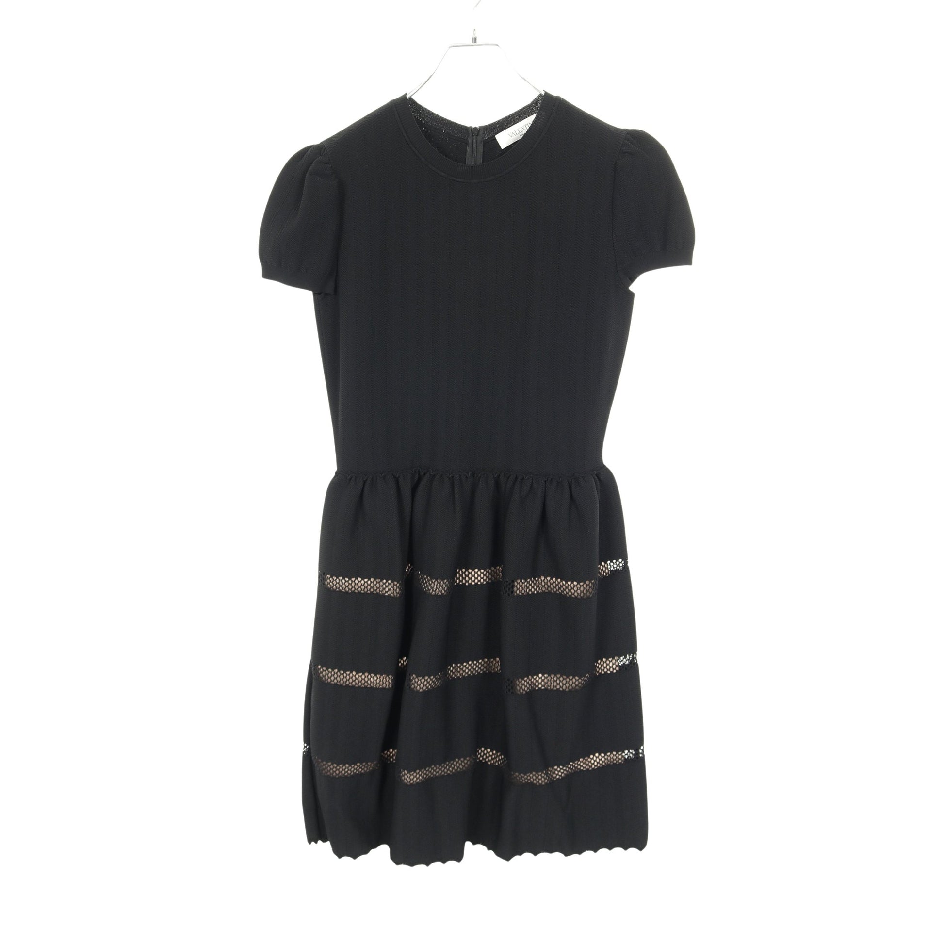 ニットワンピース 半袖 レーヨン ブラック ヴァレンティノ ワンピース VALENTINO