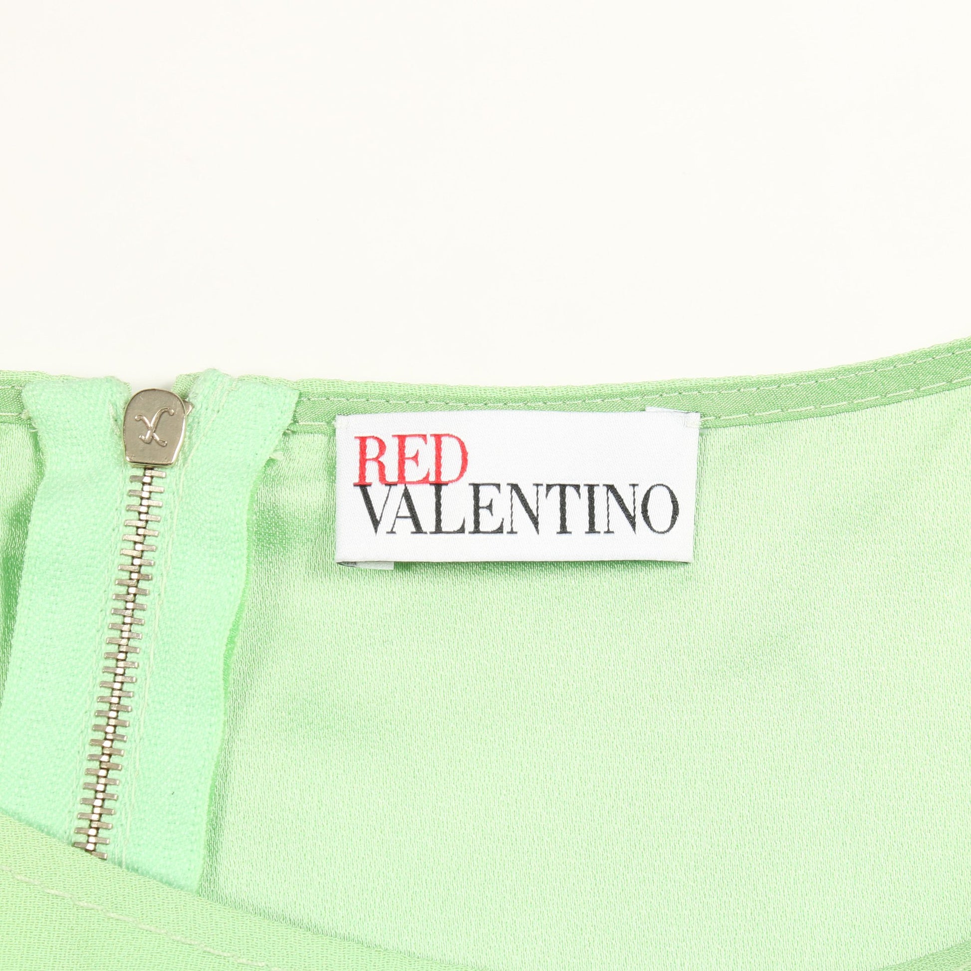 ワンピース ノースリーブ レーヨン ライトグリーン レッドヴァレンティノ ワンピース RED VALENTINO