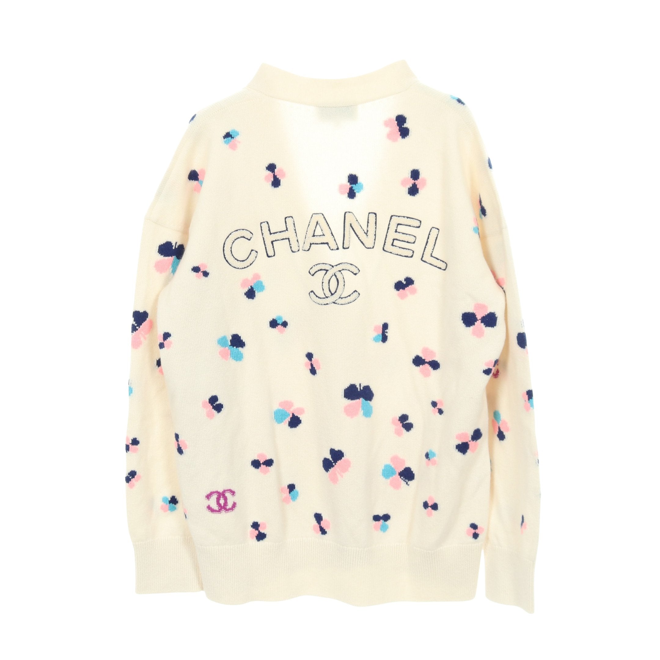【状態良好】CHANEL レーヨン カーディガン ココボタン プリーツデザイン 状態良好】CHANEL レーヨン カーディガン ココボタン プリーツデザイン