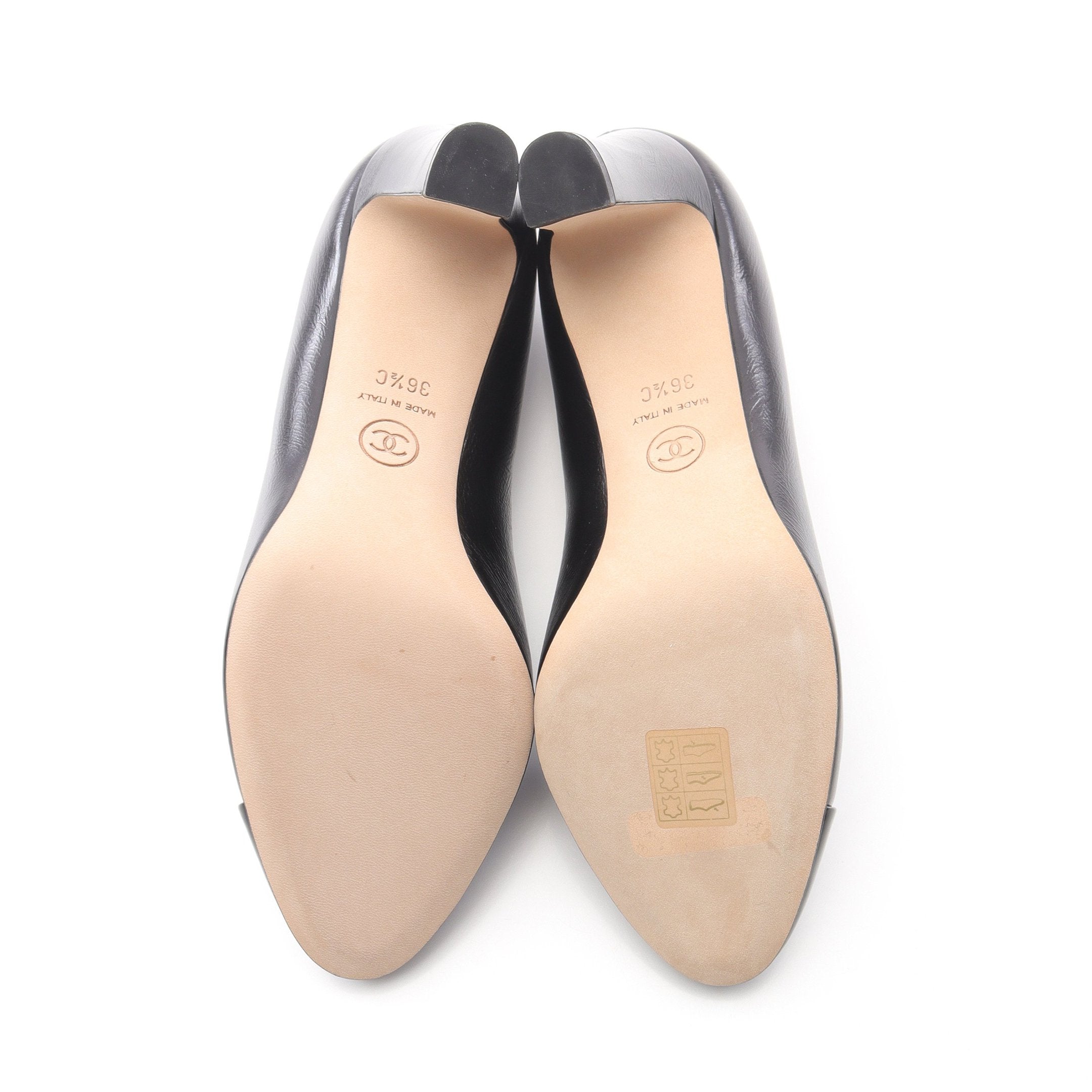 ココマーク パンプス レザー エナメルレザー ブラック シャネル – RECLO