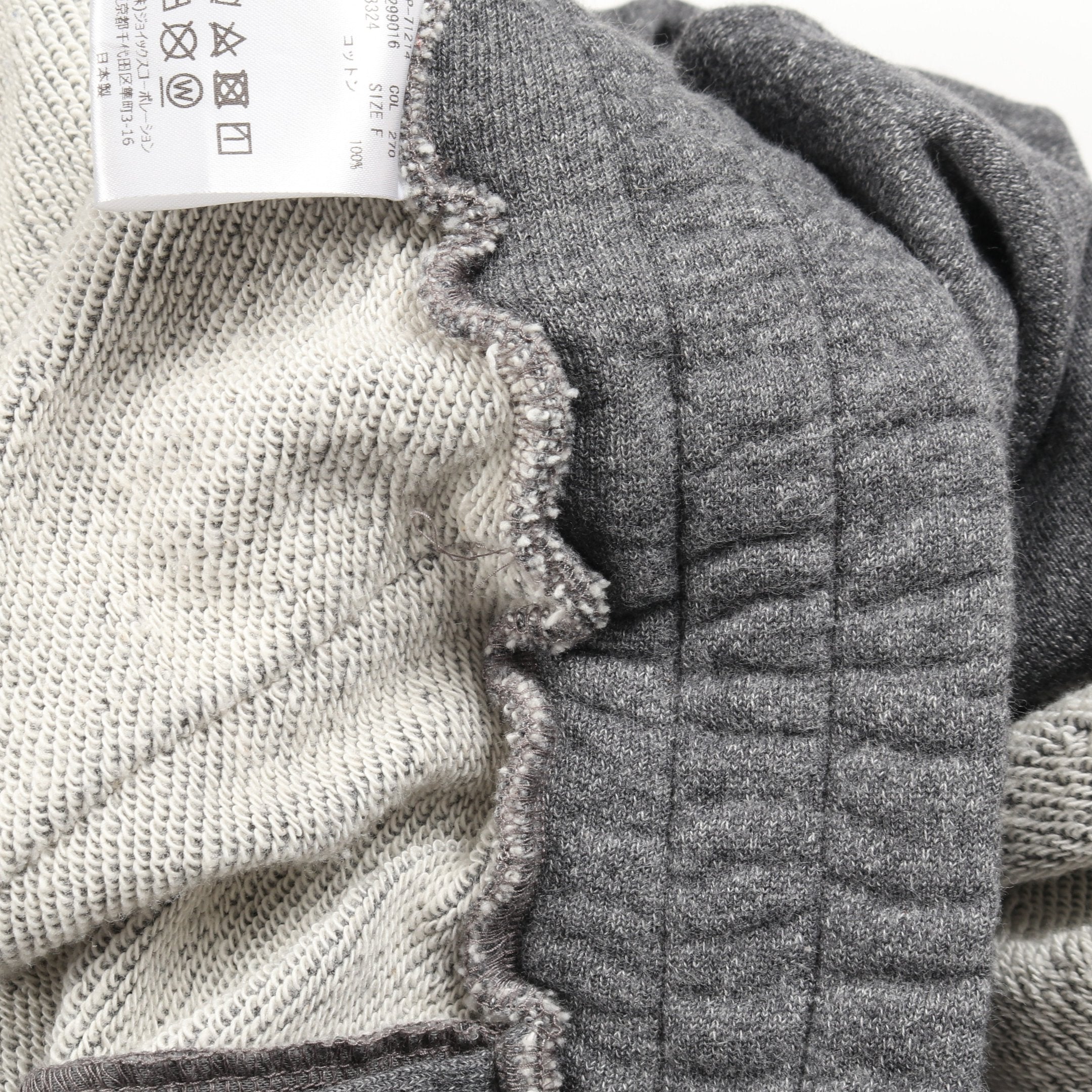 サルエルパンツ スウェットパンツ コットン グレー 変形 ヴィヴィアン