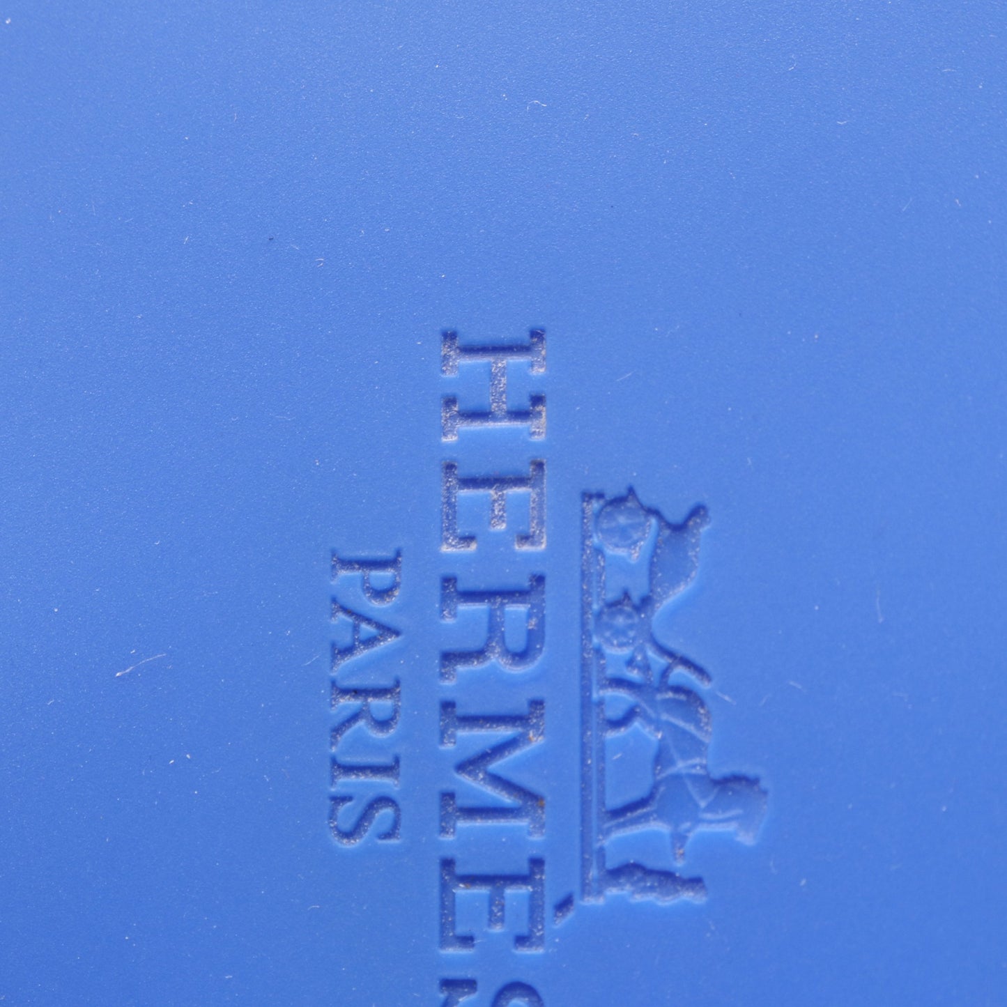 エジェリ シェーヌダンクル トングサンダル ラバー ブルー エルメス シューズ HERMES