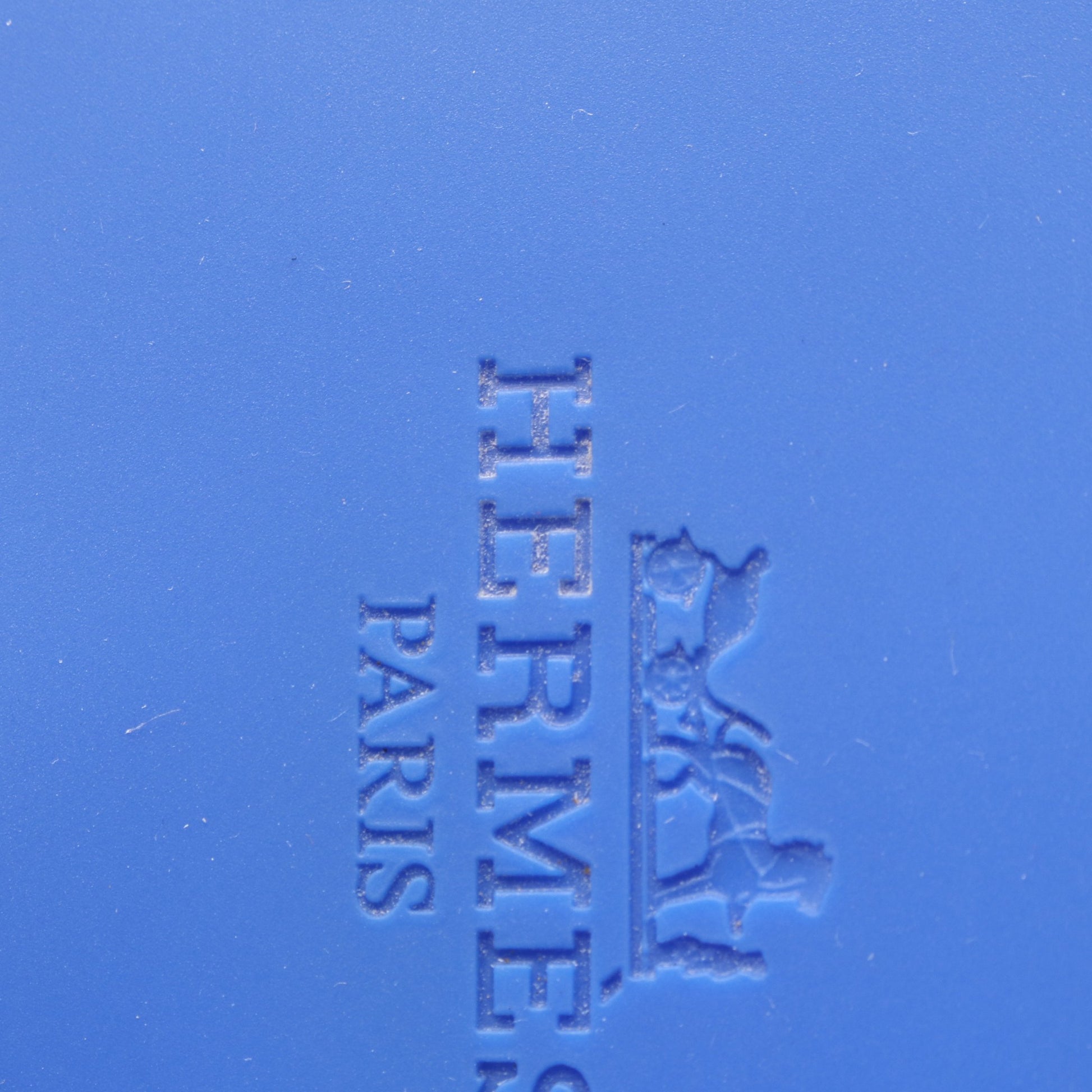エジェリ シェーヌダンクル トングサンダル ラバー ブルー エルメス シューズ HERMES