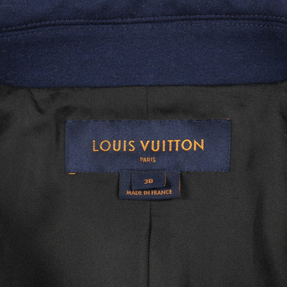 コート ウール カシミヤ ブルー イカリボタン ルイヴィトン アウター LOUIS VUITTON