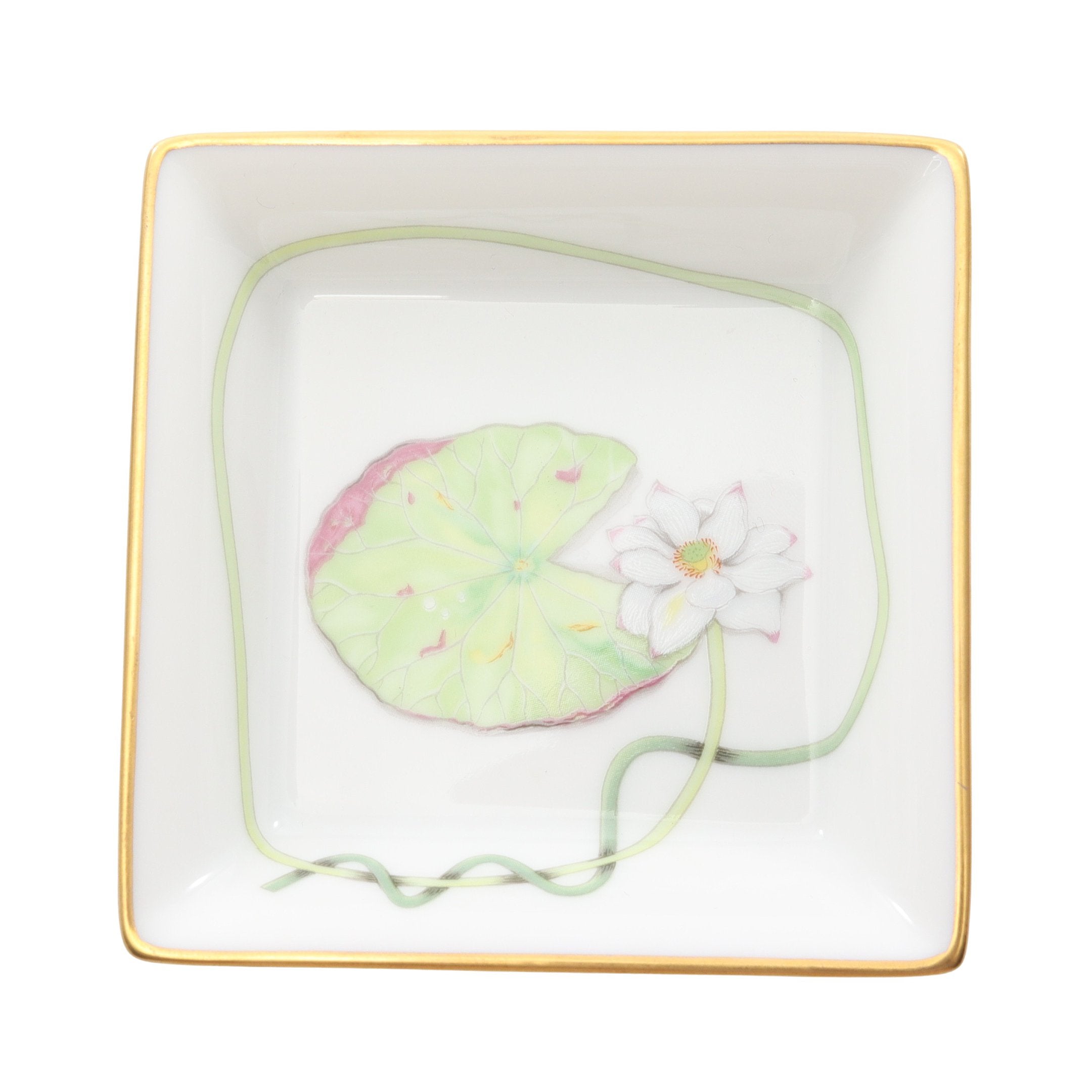 アッシュトレイ ナイルの庭 灰皿 小物 陶器 ホワイト マルチカラー