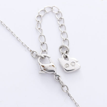 ディアスモール ダブルハート ネックレス GP クリスタル シルバー ゴールド クリア スワロフスキー アクセサリー SWAROVSKI