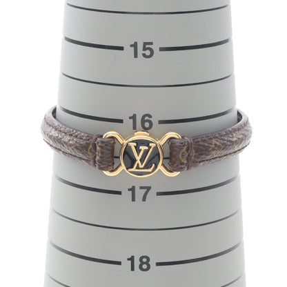 LVクリックイット モノグラム ブレスレット PVC レザー GP ブラウン ブラック ルイヴィトン アクセサリー LOUIS VUITTON