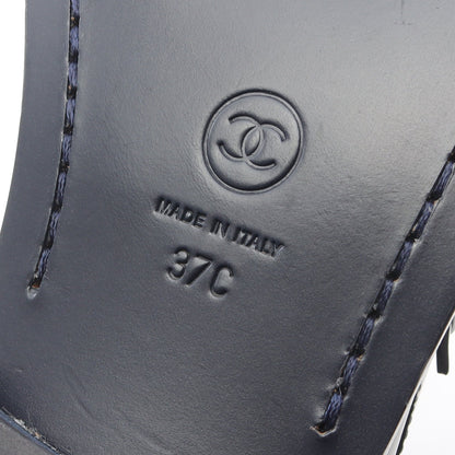 ローファー ロゴ レザー ブラック シャネル シューズ CHANEL