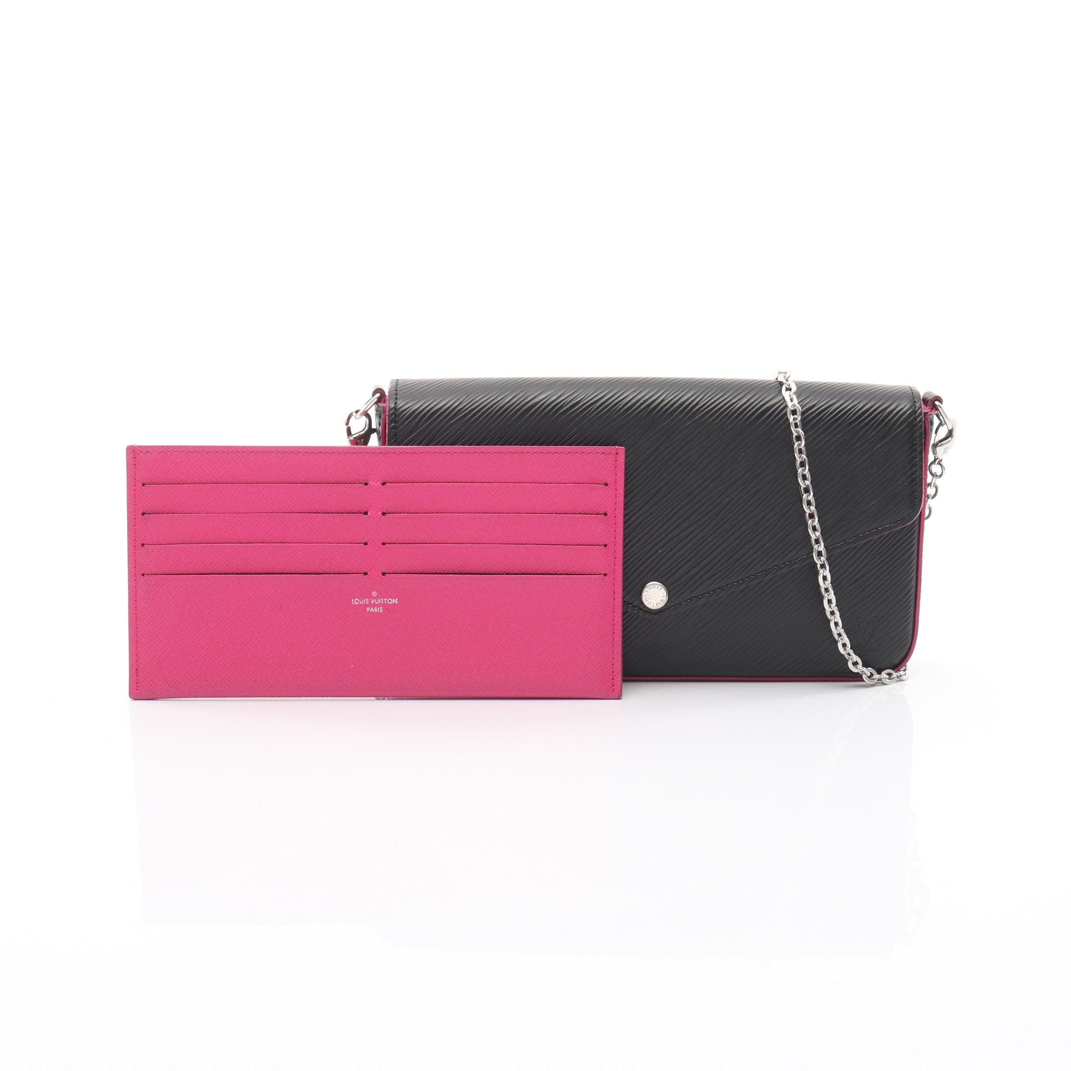 LOUIS VUITTON ルイヴィトン エピ ポシェット・フェリシー M64579 セカンドバッグ クラッチ ノワール ホットピンク レディース/353135【中古】 LOUIS VUITTON】ルイヴィトン『エピ ポシェット フェリシー』M64579
