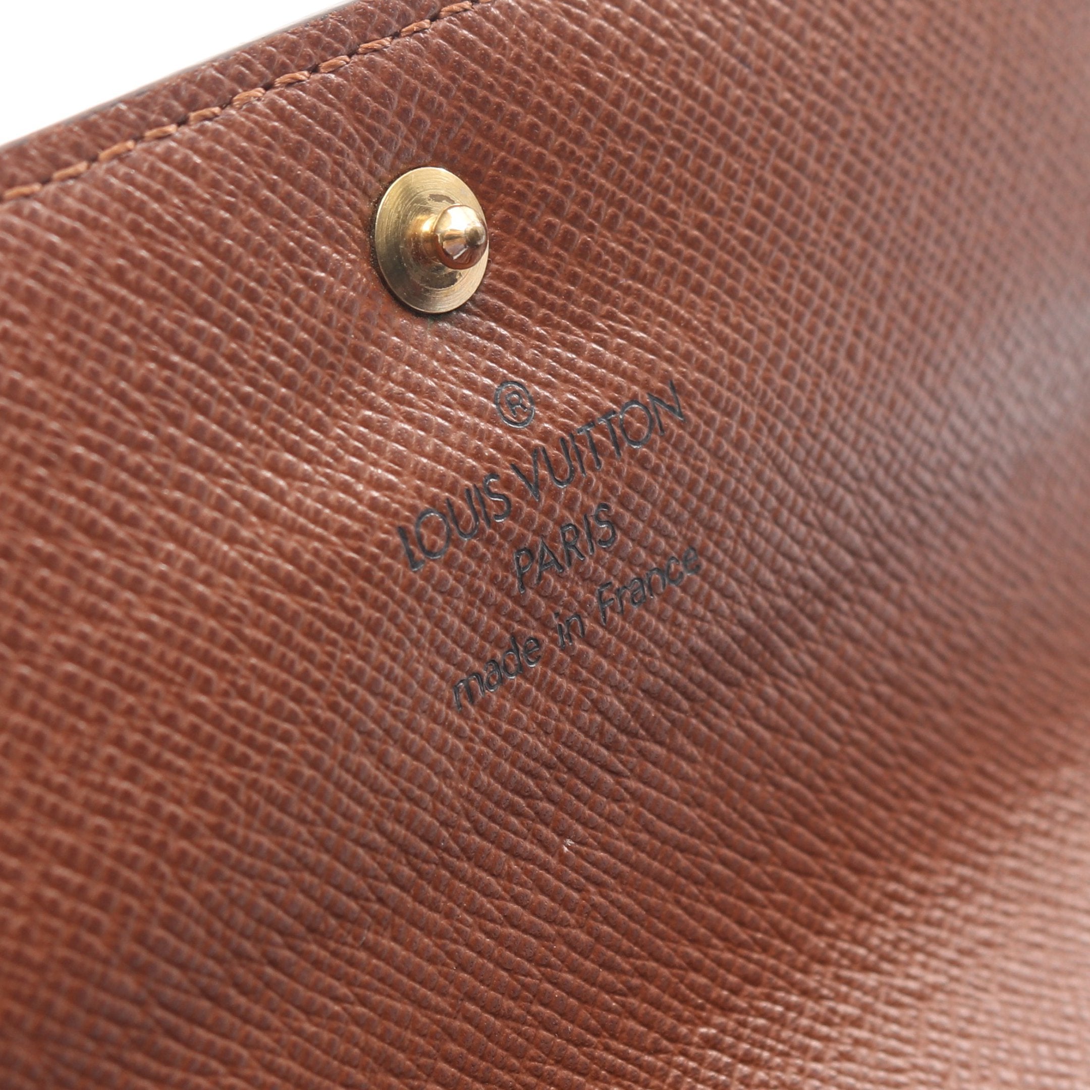 ポルトトレゾール エテュイ パピエ モノグラム 三つ折り財布 PVC