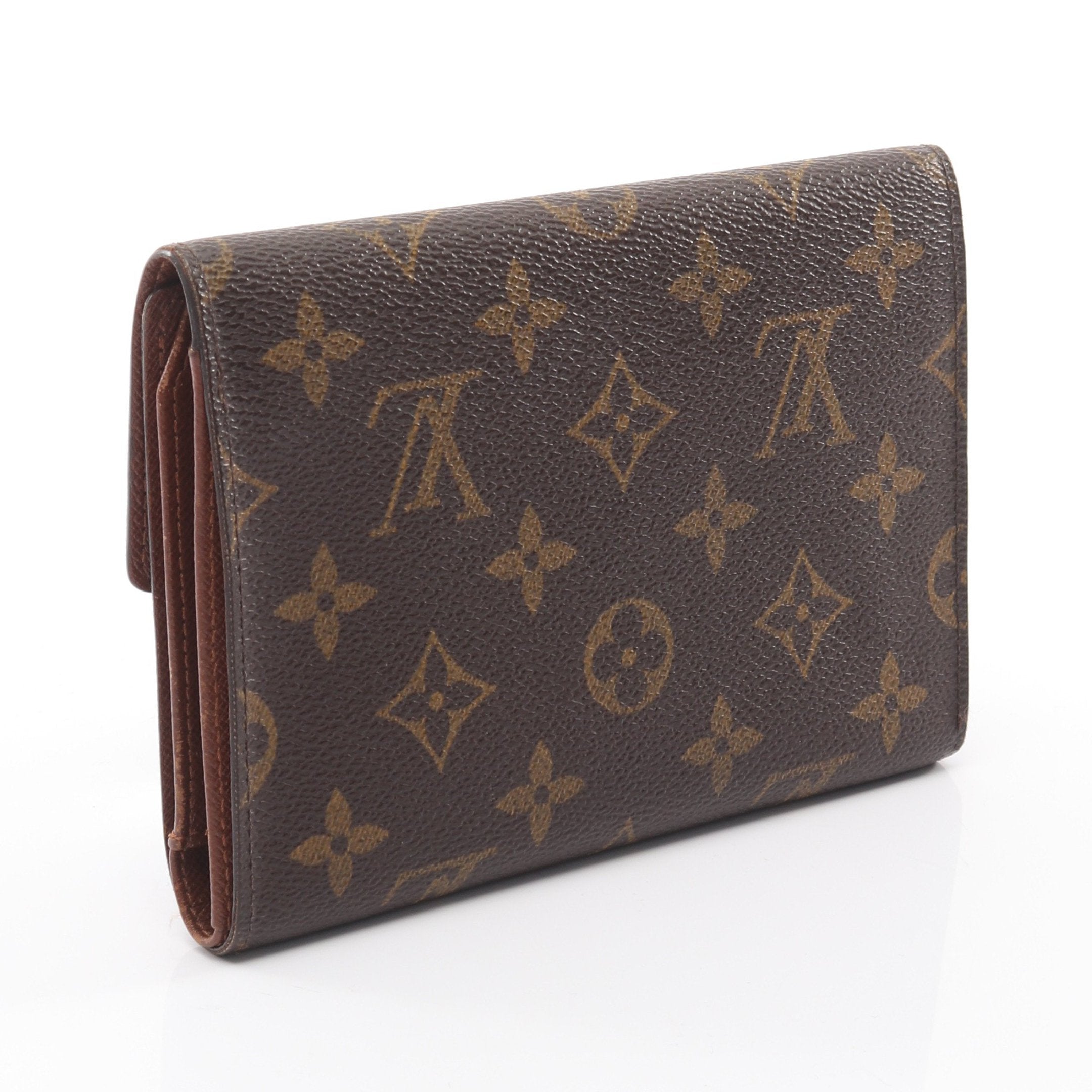 ポルトトレゾール エテュイ パピエ モノグラム 三つ折り財布 PVC